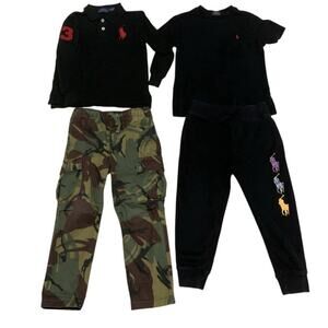 Polo Ralph Lauren Boys Size 4/4T Clothing Lot 4 Pieces Big Pony Camo Cargo Pants